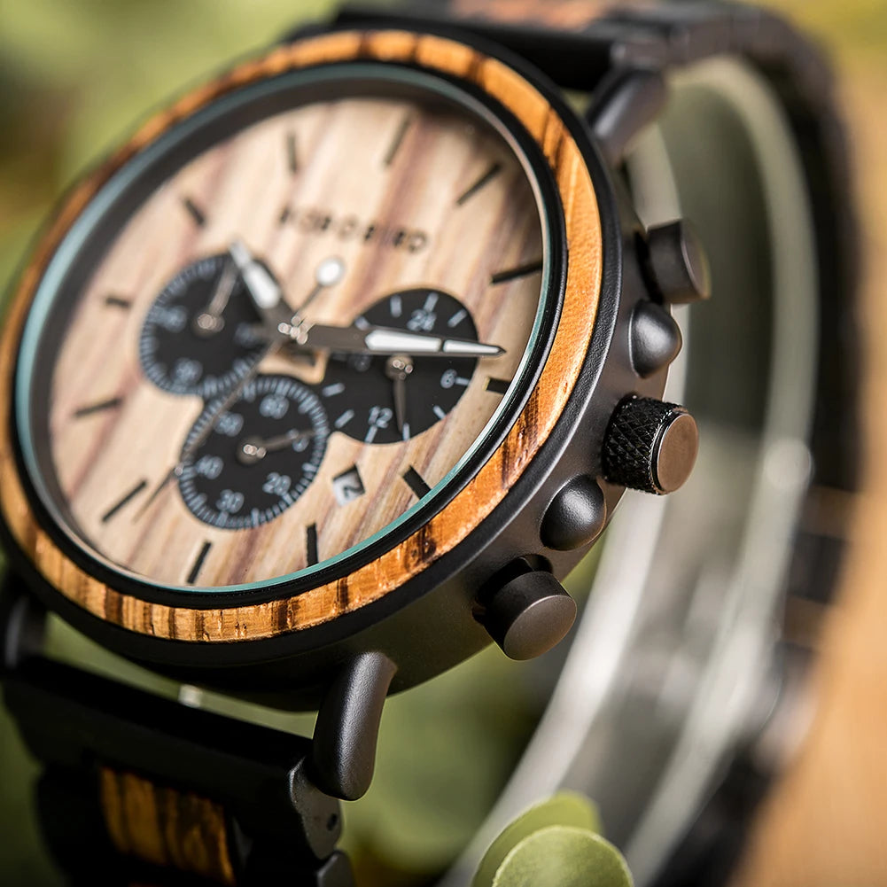 TimberChrono Elegance Watch