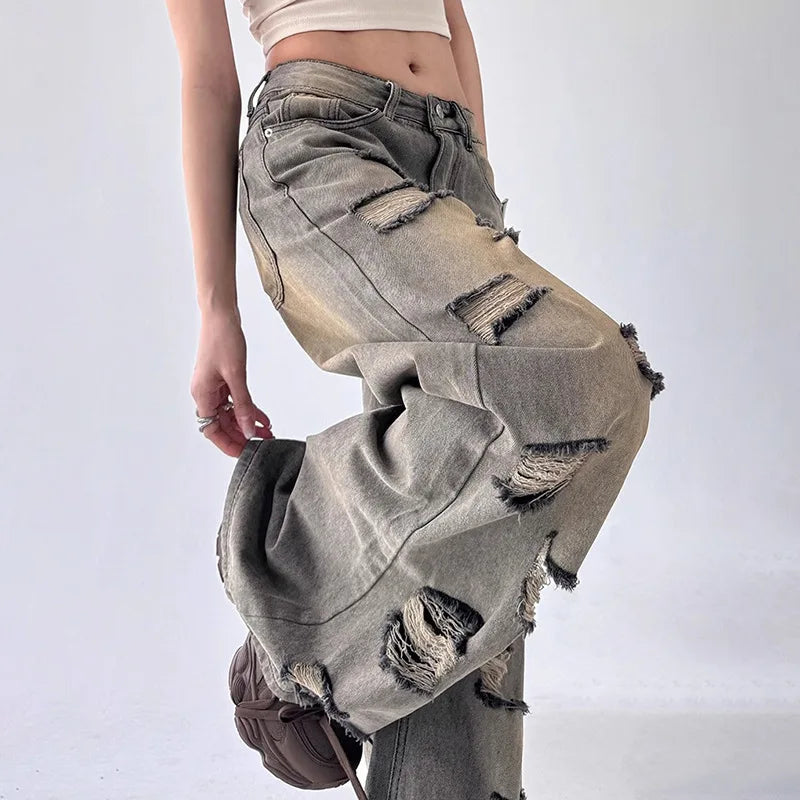 Distressed Edge Denim