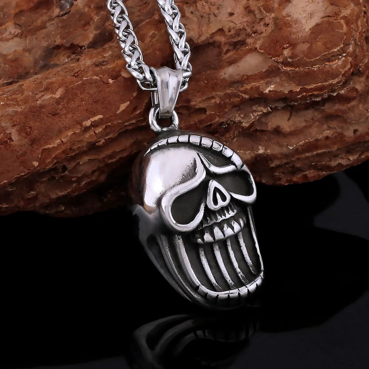 Crimson Skull Pendant