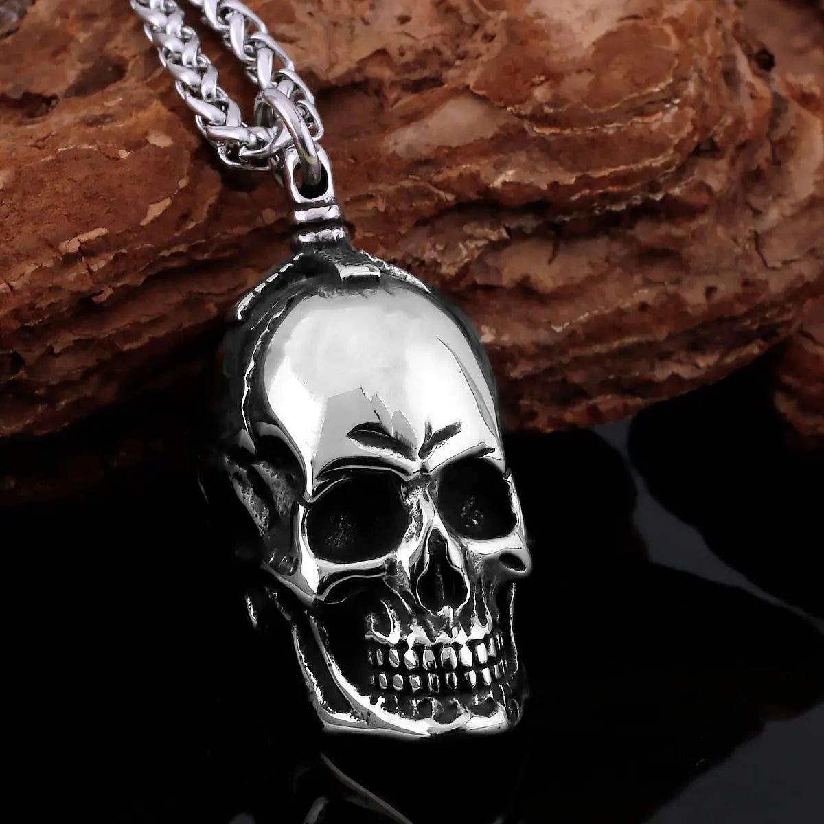 Crimson Skull Pendant