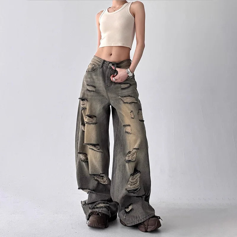 Distressed Edge Denim