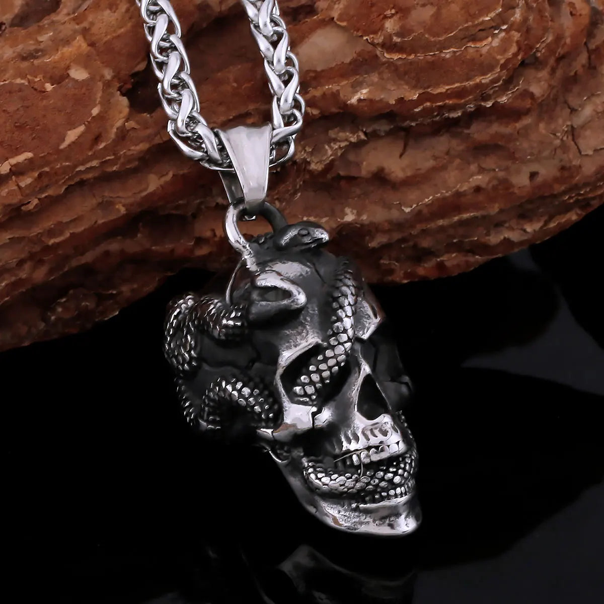 Crimson Skull Pendant