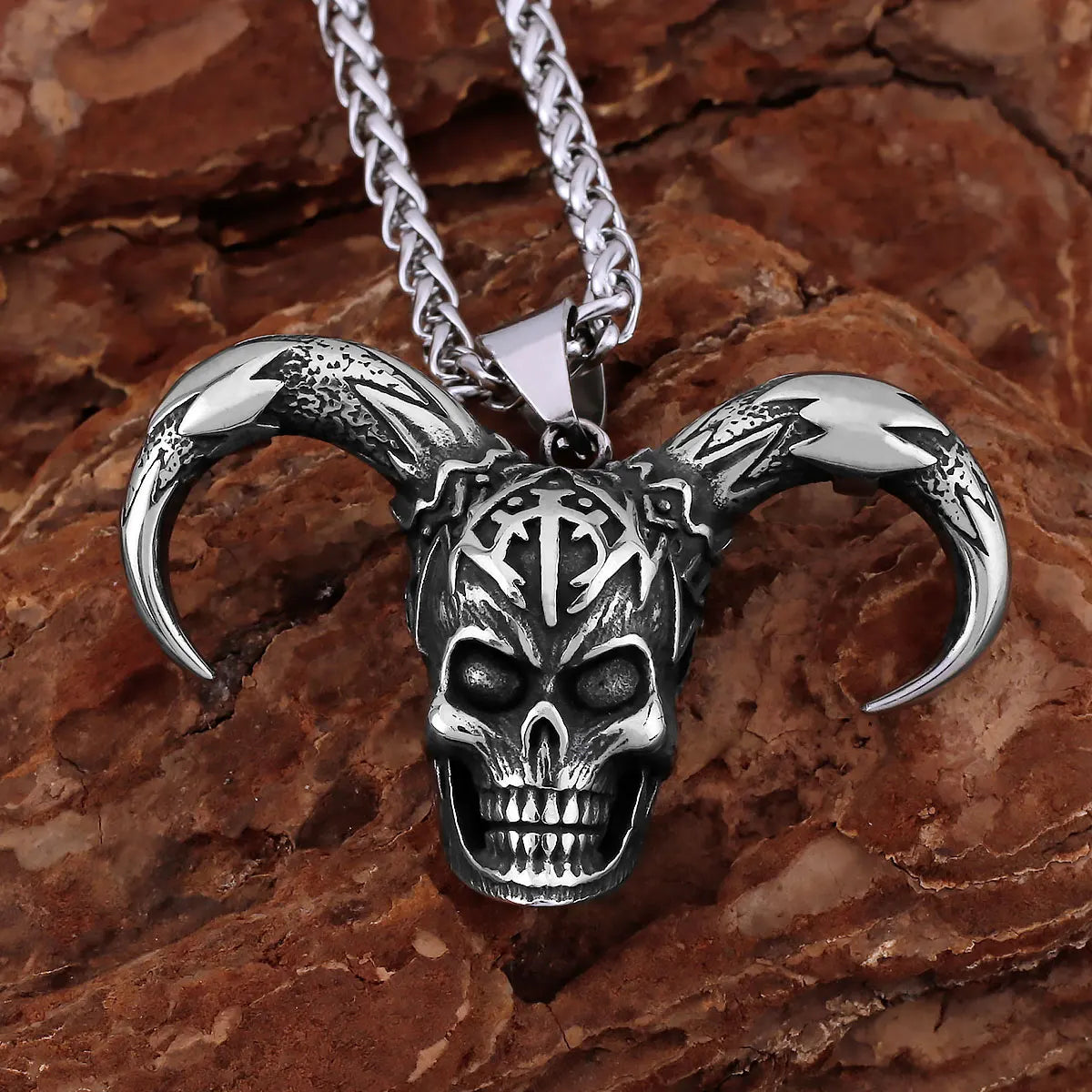 Crimson Skull Pendant