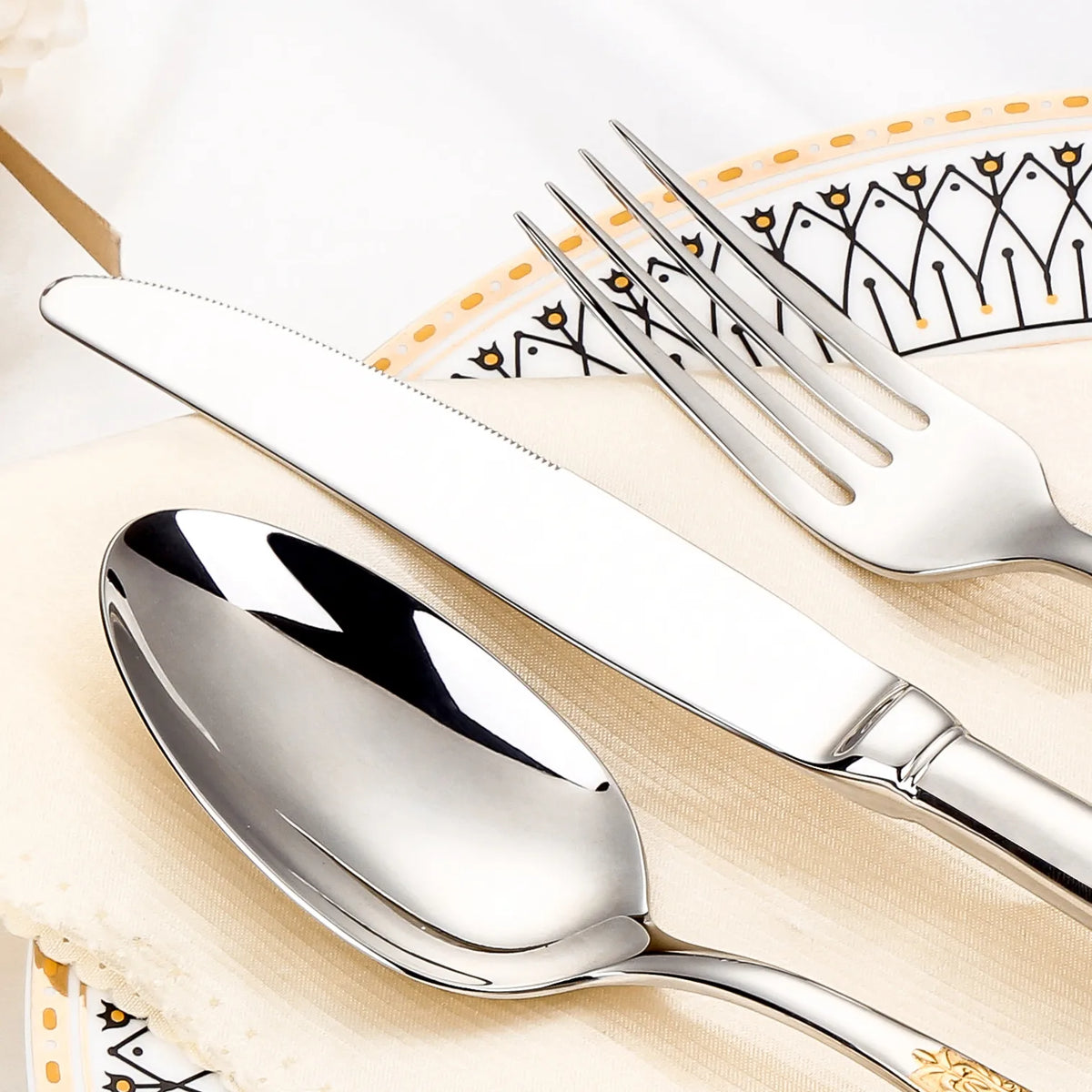 Ergonomic Gold Flatware
