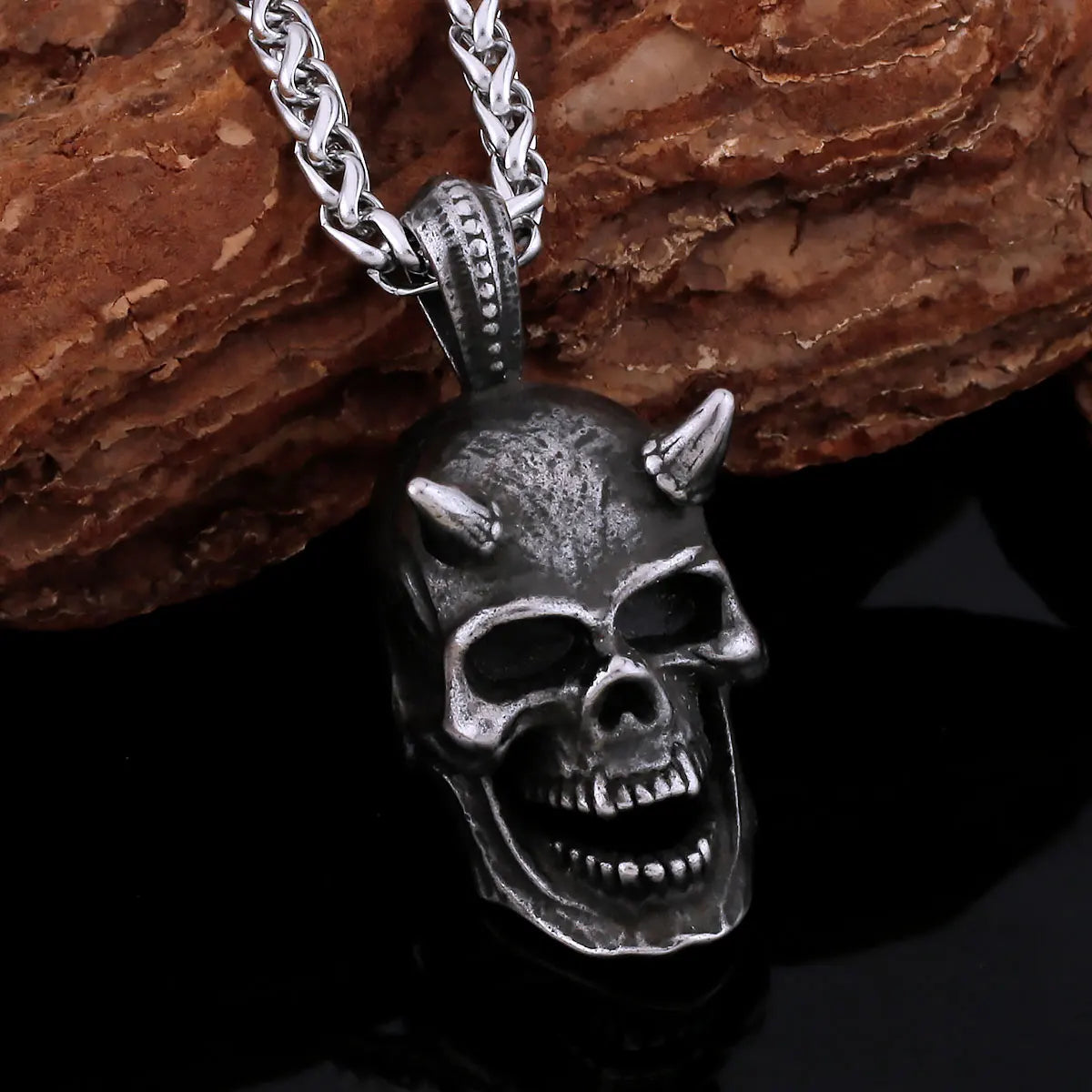 Crimson Skull Pendant