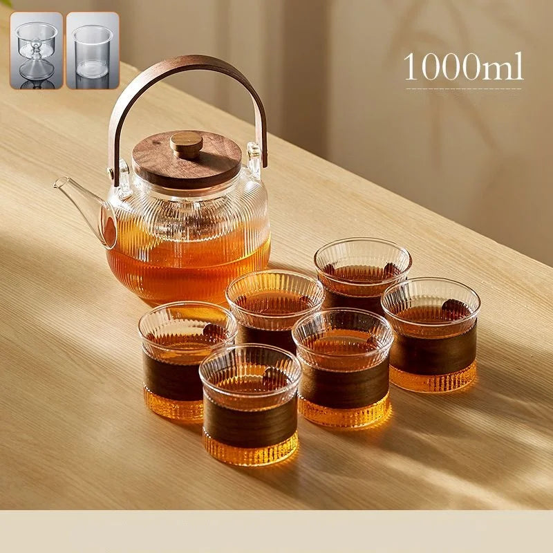 AmberBrew Glass Teaset