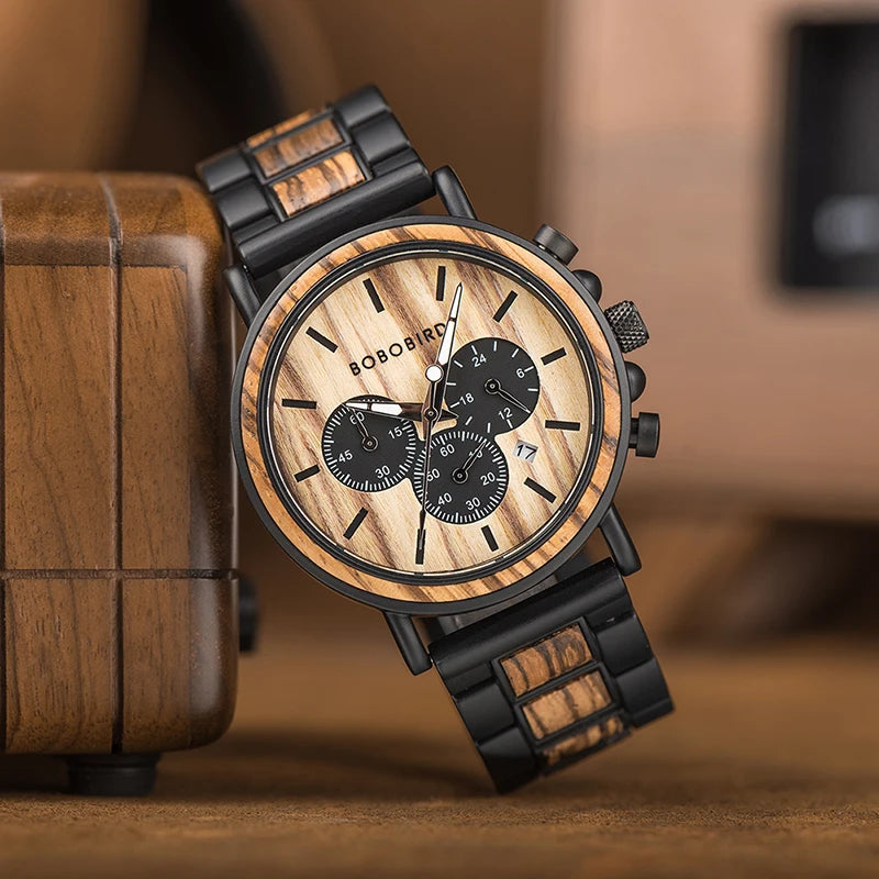 TimberChrono Elegance Watch