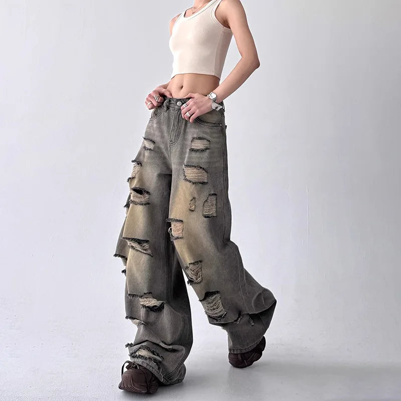 Distressed Edge Denim