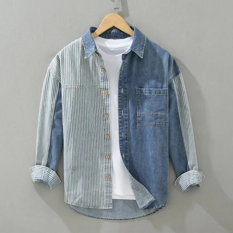 SplitStitch Denim Shirt