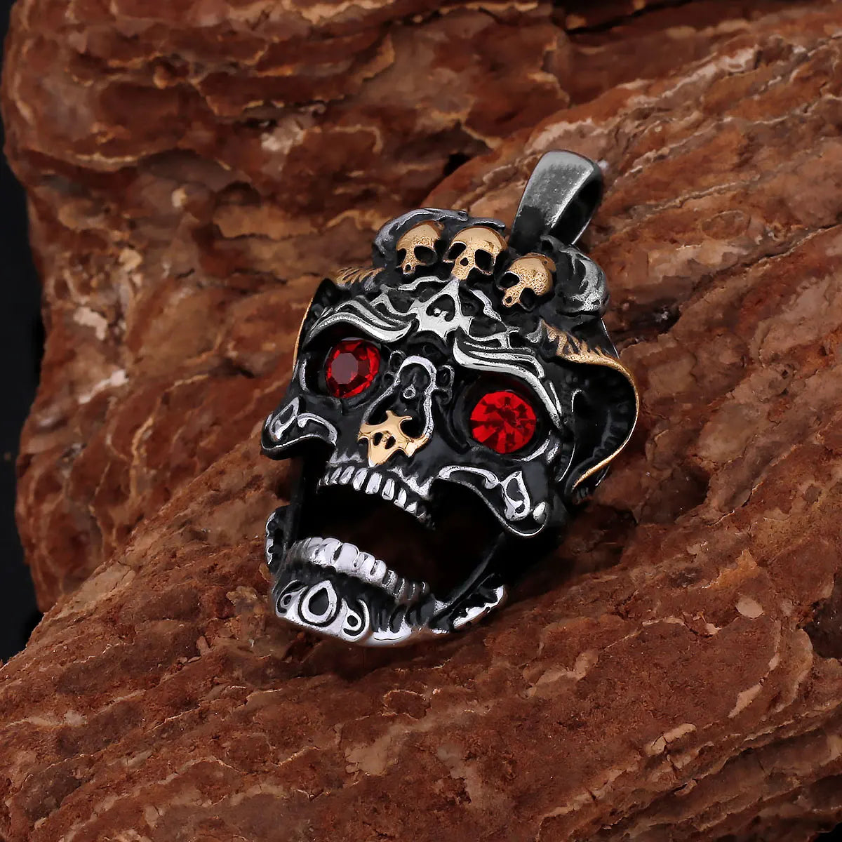 Crimson Skull Pendant