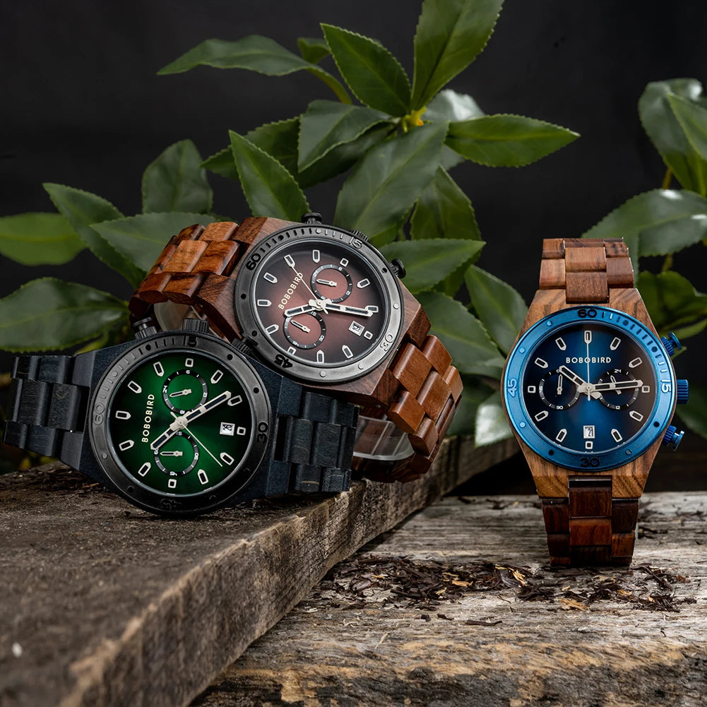 Emerald Timber Timepiece